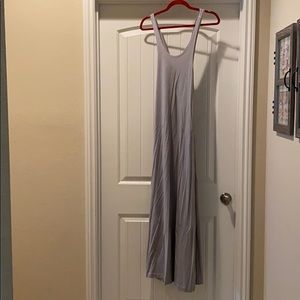 Grey and white stripe lululemon maxi dress sz 4